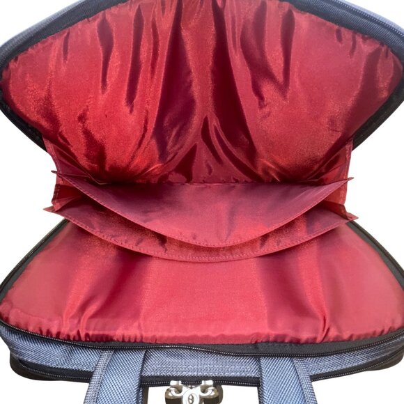 Targus Men’s Blue Nylon With Multiple Compartments Slim Briefcase Laptop Bag - Picture 12 of 13